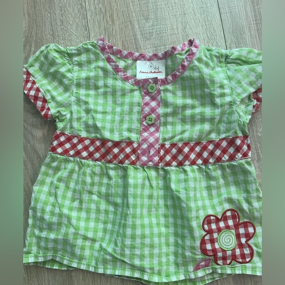 Hanna Andersson Floral Top 12 months - Picture 1 of 3